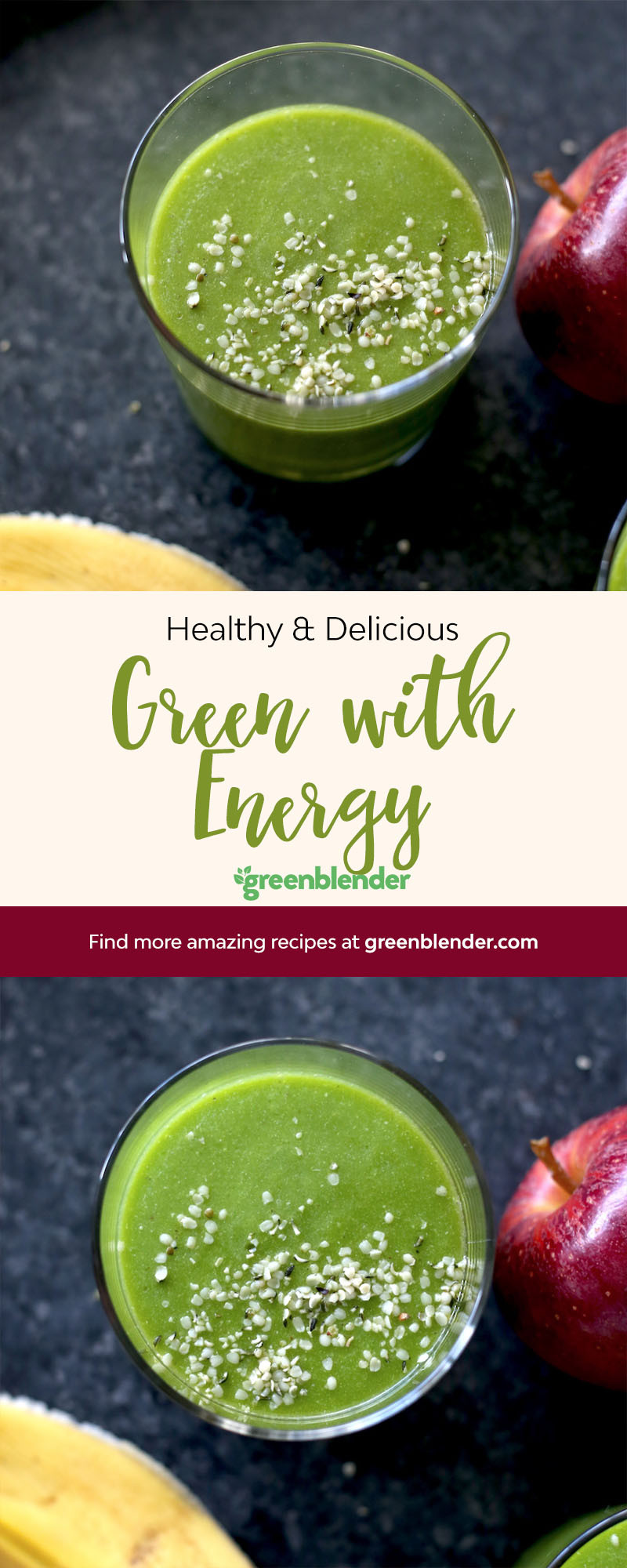 Energy Smoothie Recipes
 Green with Energy Smoothie Recipe GreenBlender