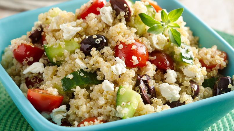 Ensalada De Quinoa
 Receta de Ensalada de Quinoa con Tomates Pepino y Queso