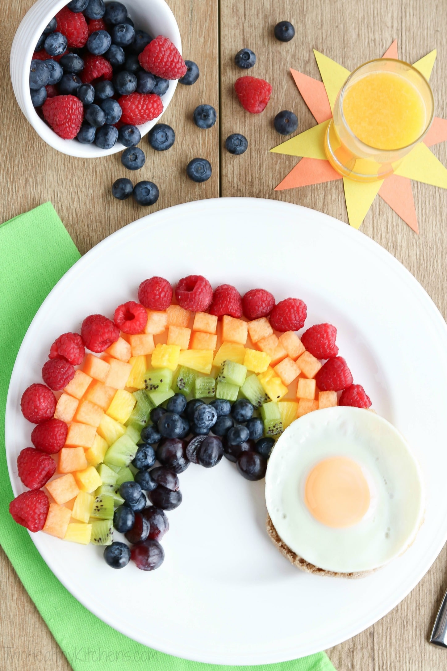 Examples Of Healthy Breakfast
 Fruit Rainbow with a Pot of Gold Fun Breakfast Idea for