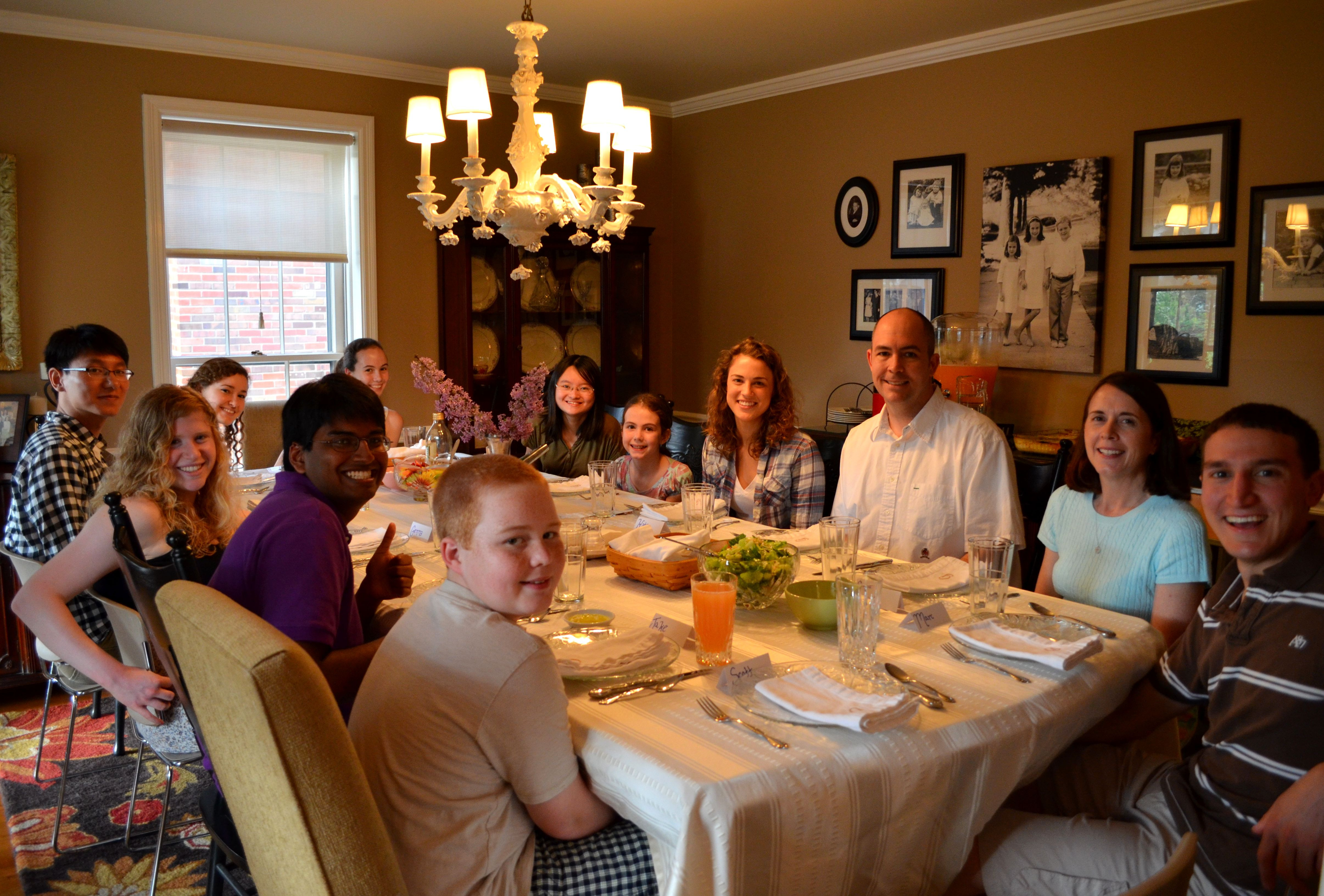 Family Dinner Table
 home cooked food