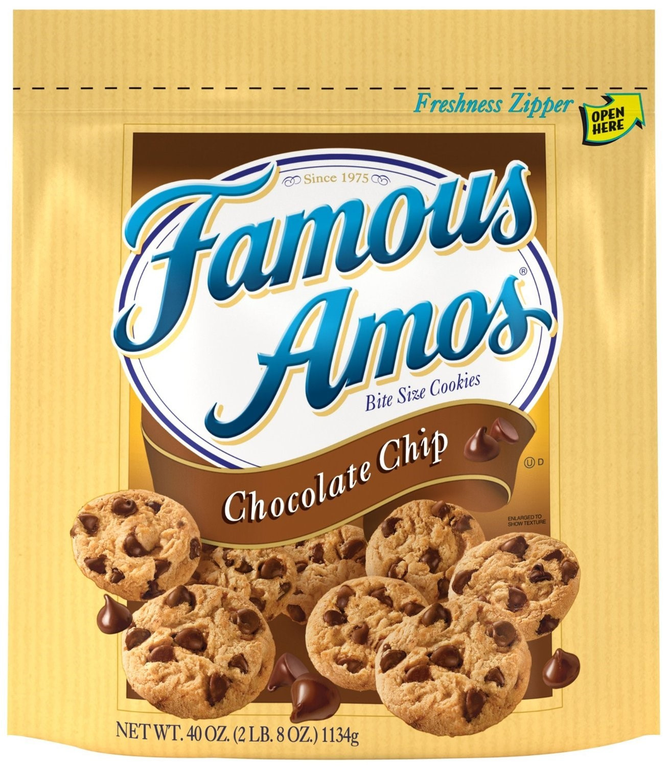 Famous Amos Chocolate Chip Cookies
 Famous Amos Chocolate Chip Bite Size Cookies 40 Ounce