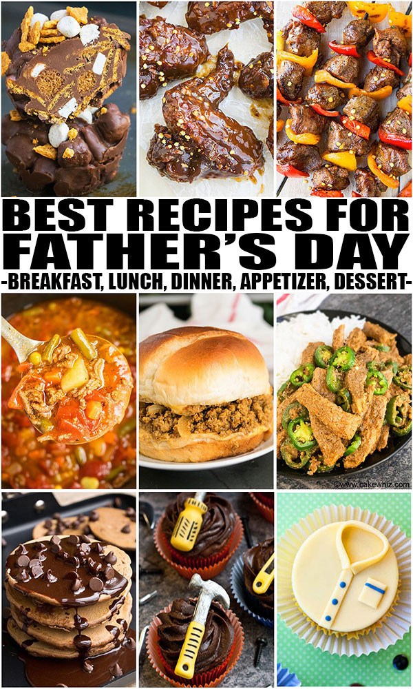 Fathers Day Dinner Ideas
 Father s Day Recipes Breakfast Lunch Dinner Dessert