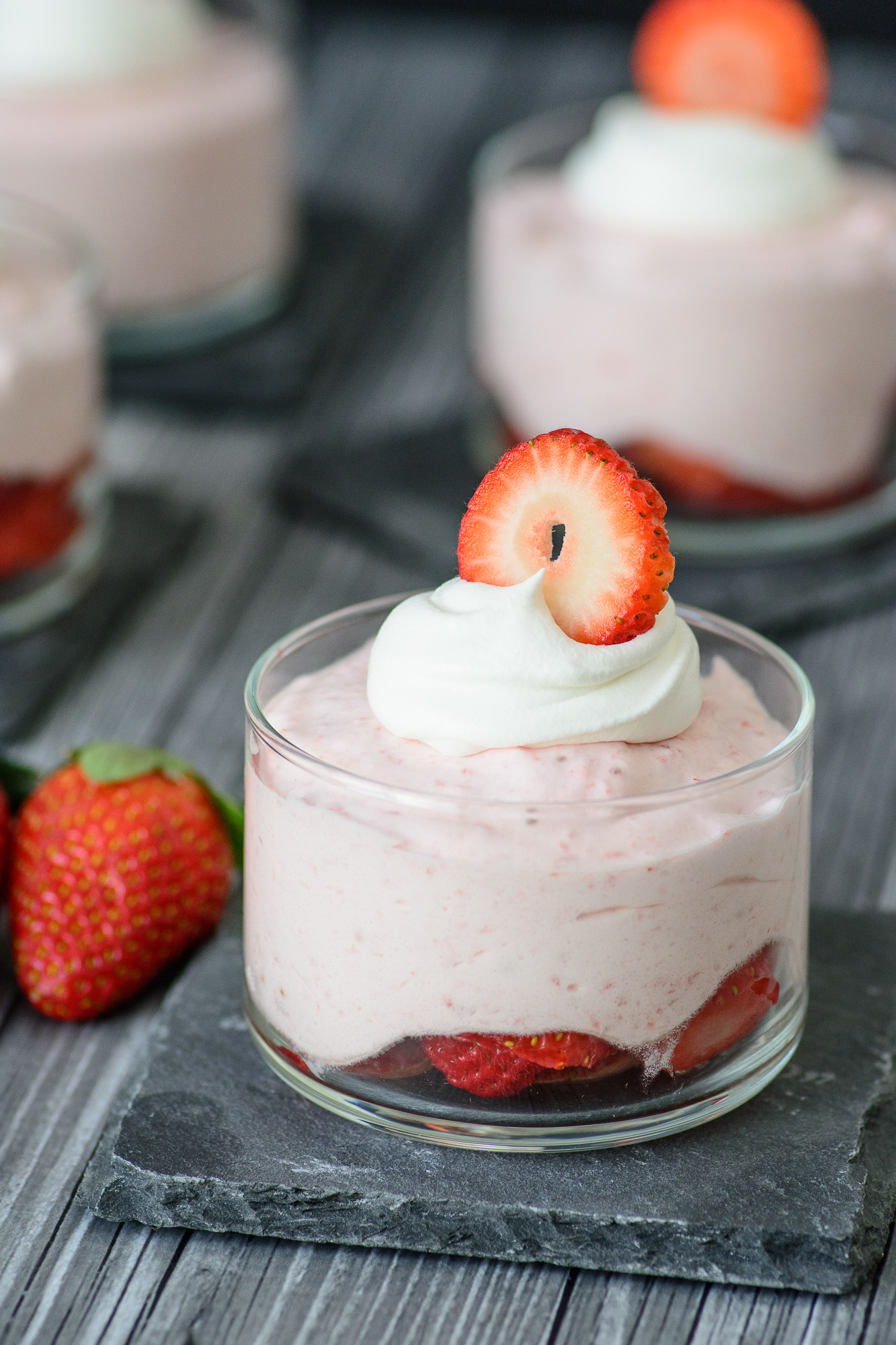 Few Ingredient Desserts
 3 Ingre nt Strawberry Mousse Almost Supermom