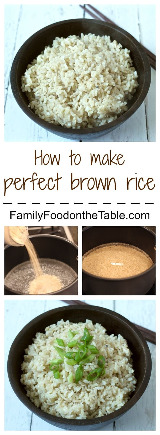 Fiber In Brown Rice
 Perfect brown rice Family Food on the Table