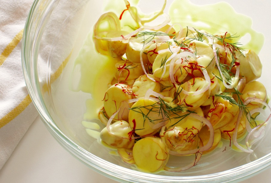 Fingerling Potato Salad
 Fingerling Potato Salad With Dill And Lemon Saffron