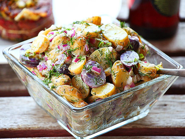 Fingerling Potato Salad
 The Food Lab Turbo Easy Fingerling Potato Salad with