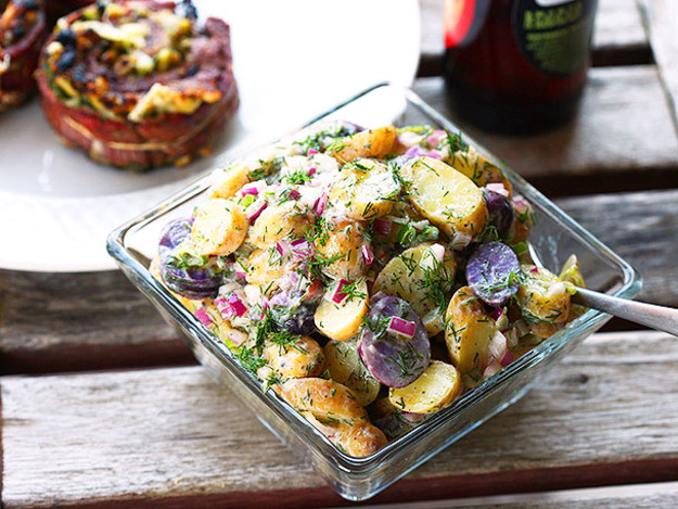 Fingerling Potato Salad
 The Food Lab Turbo Easy Fingerling Potato Salad with