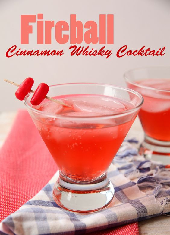 Fireball Whiskey Mix Drinks
 Sip your dessert this 4th of July This "Fireball