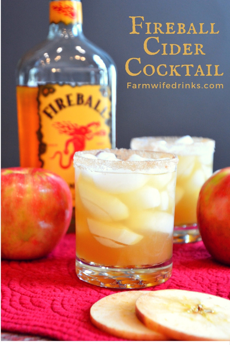 Fireball Whiskey Mix Drinks
 Fireball Cider Cocktail The Farmwife Drinks