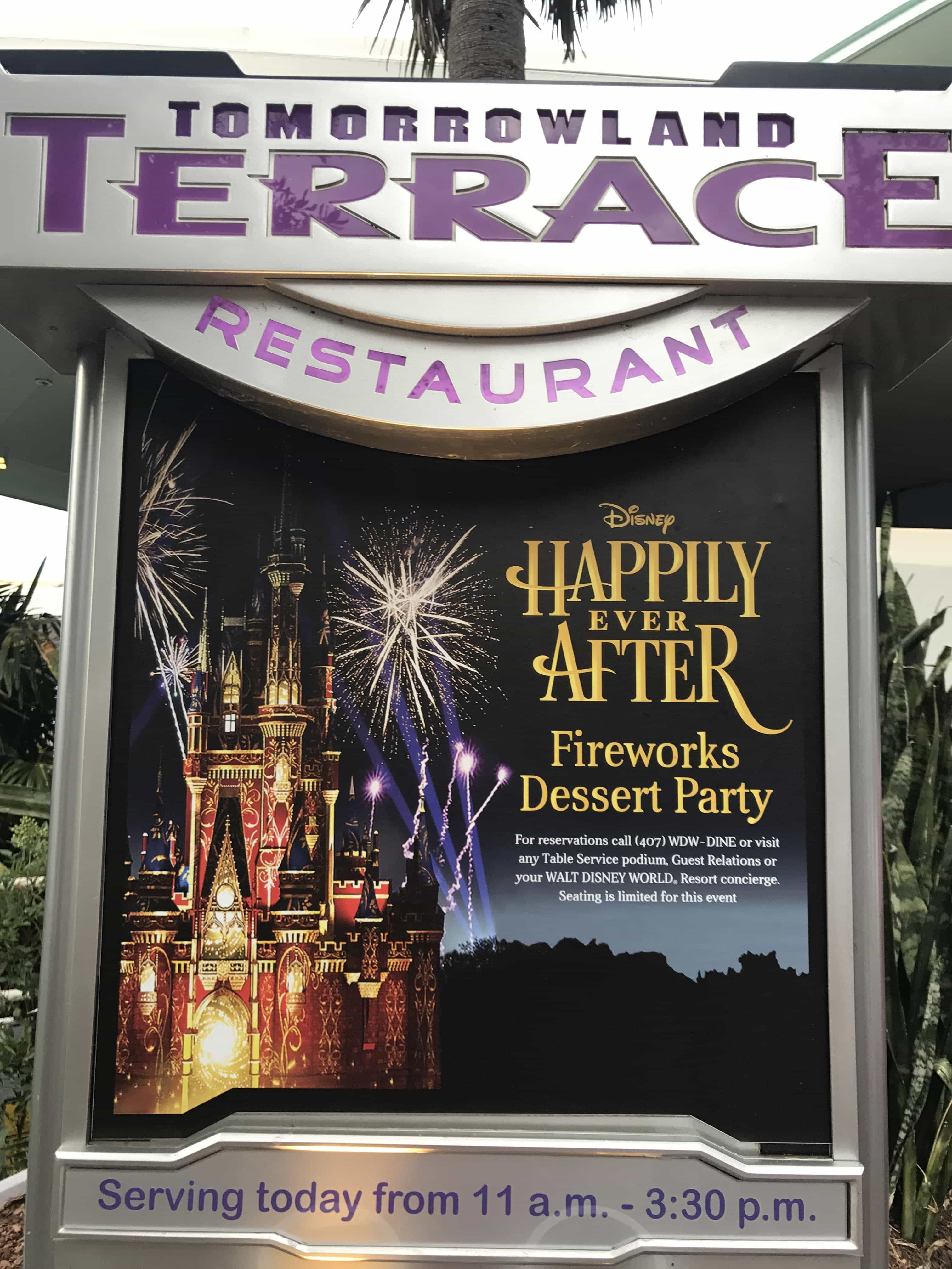 Fireworks Dessert Party With Plaza Garden Viewing
 Magical Monday Disney’s Happily Ever After Fireworks