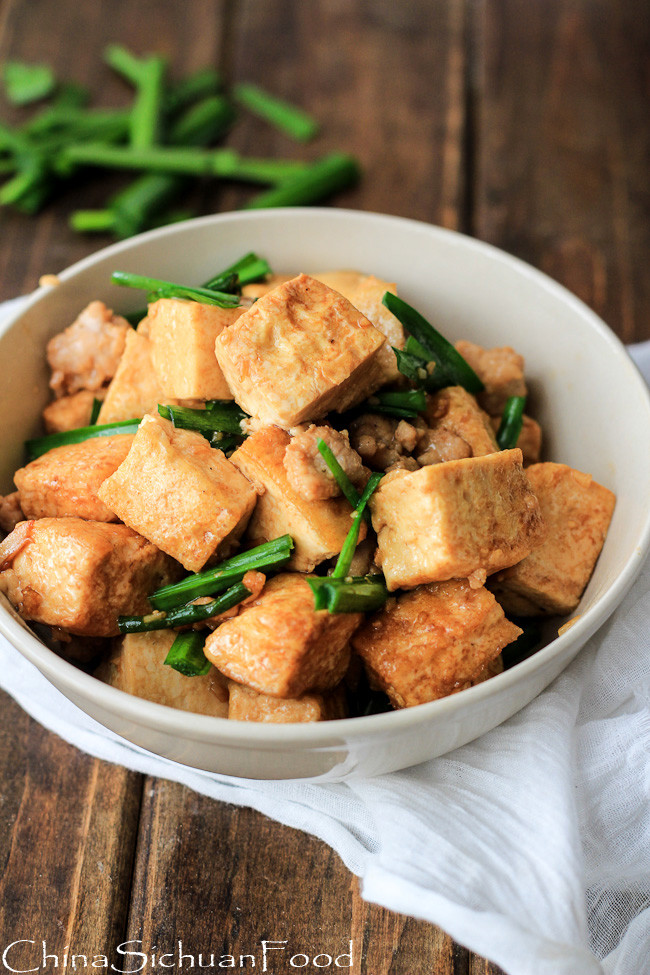 Firm Tofu Recipes
 Tofu Stir fry with Minced Pork
