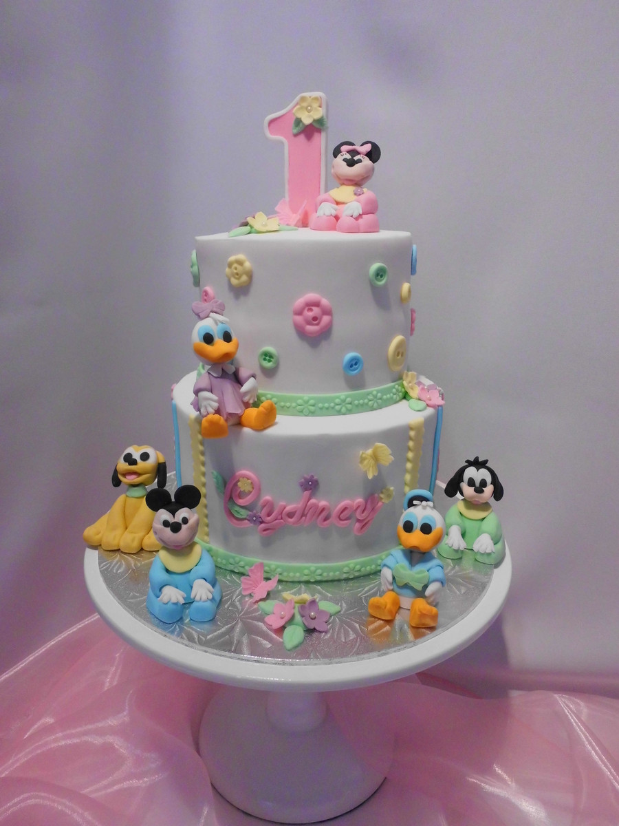 First Birthday Cake
 Disney Babies First Birthday Cake CakeCentral