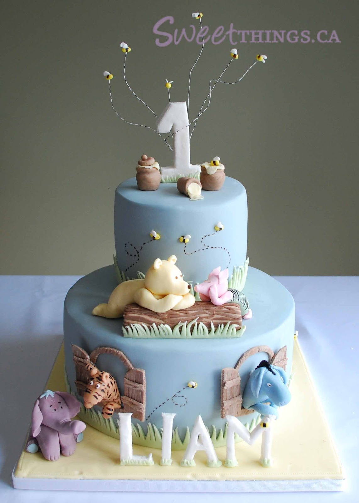 First Birthday Cake
 SweetThings 1st Birthday Classic Winnie the Pooh Cake