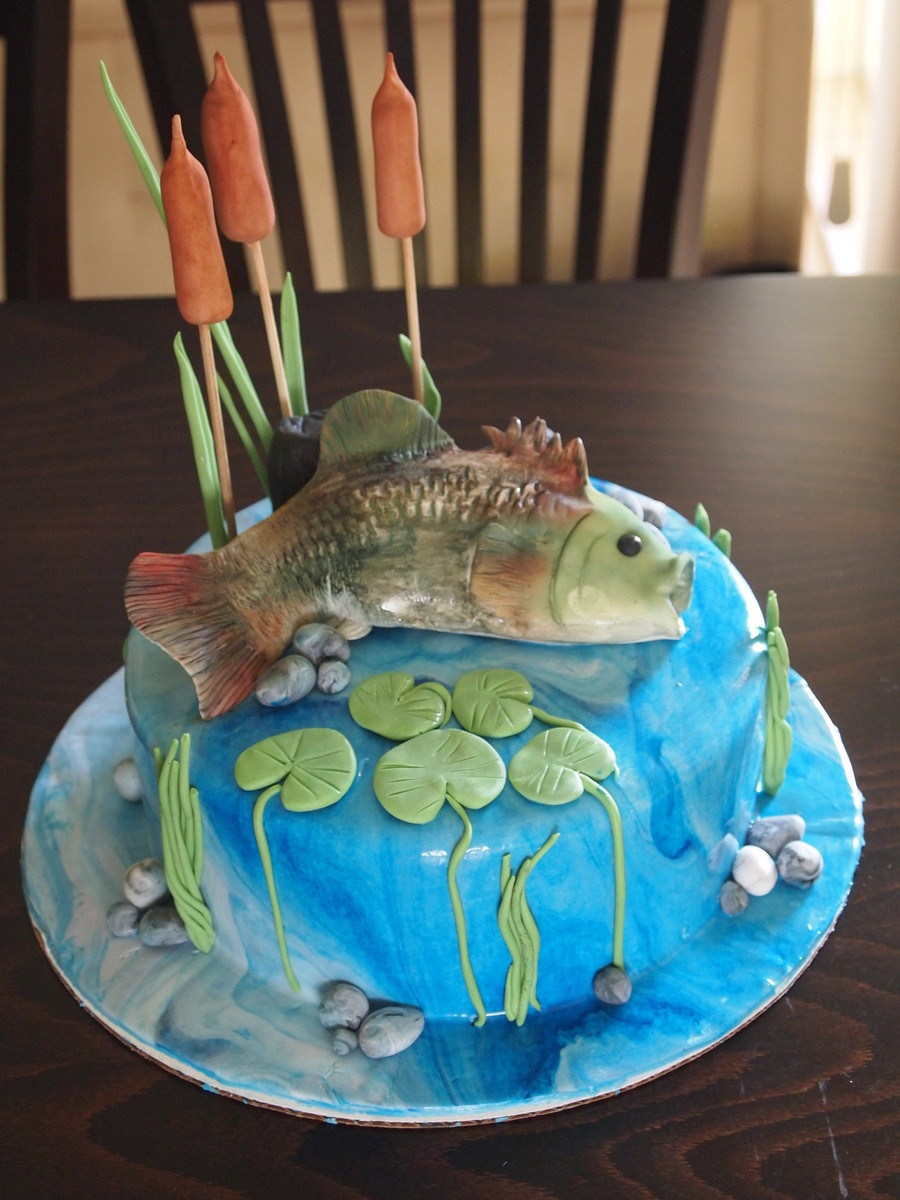 Fish Birthday Cake
 Cake With Fish CakeCentral