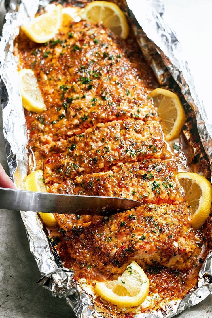 Fish Recipes For Dinner
 Baked Honey Garlic Salmon in Foil