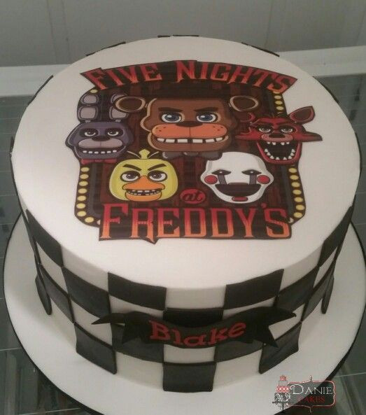 Five Nights At Freddy'S Birthday Cake
 Cakes Night and Five Nights at Freddy s on Pinterest