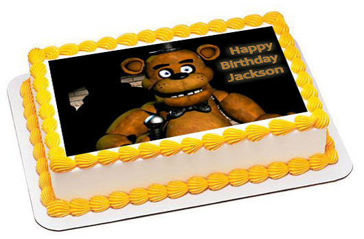 Five Nights At Freddy'S Birthday Cake
 Five Nights at Freddy s 2 Edible Birthday Cake Topper