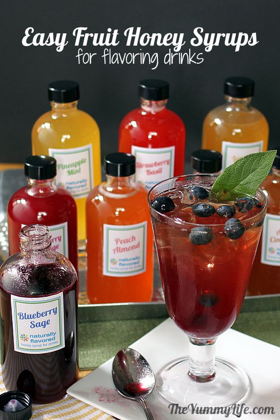 Flavored Syrups For Drinks
 8 Fruit and Herb Flavored Honey Syrups For Flavoring Drinks