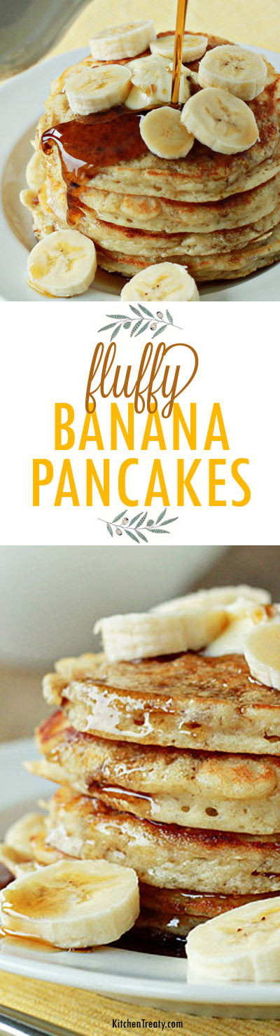 Fluffy Banana Pancakes
 Fluffy Banana Pancakes Kitchen Treaty