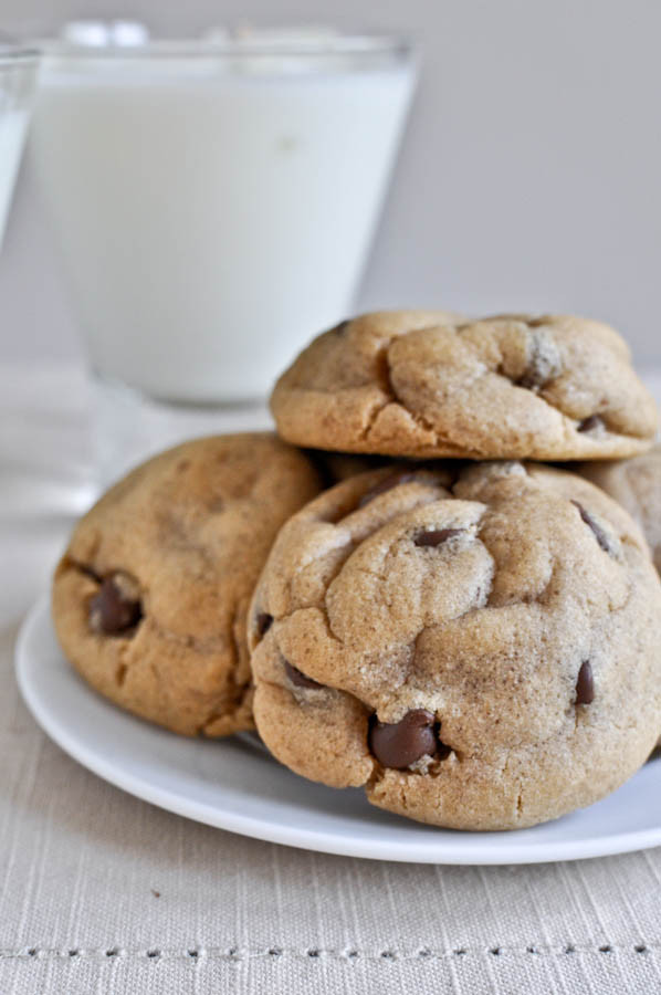Fluffy Chocolate Chip Cookies
 Puffy Peanut Butter Cookies with Chocolate Chips