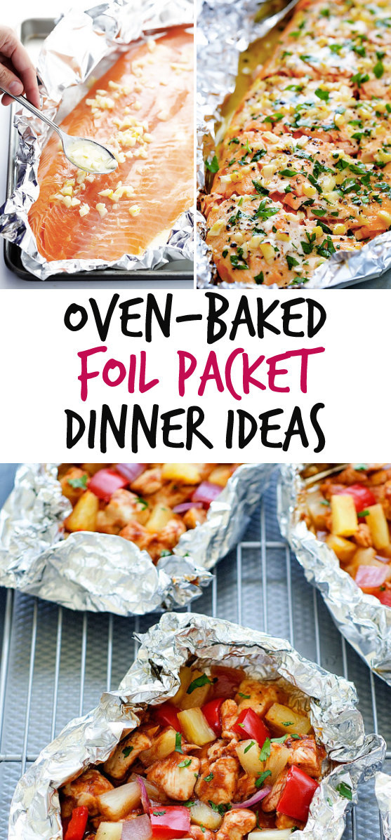 Foil Dinners In The Oven
 12 simple foil packet dinners you can bake in the oven