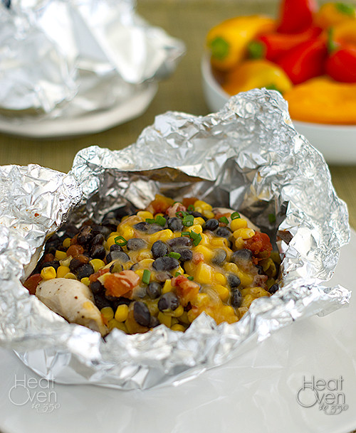 Foil Dinners In The Oven
 Southwestern Chicken Foil Dinner Heat Oven to 350