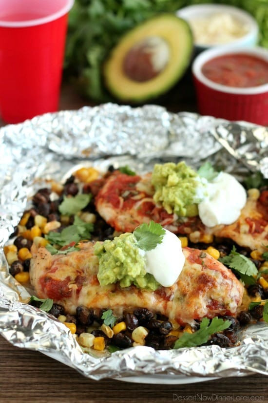 Foil Dinners In The Oven
 Southwestern Chicken Packets Video Dessert Now