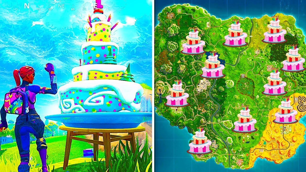 Fortnite All Birthday Cake Locations
 ALL 10 BIRTHDAY CAKE LOCATIONS "Dance In Front