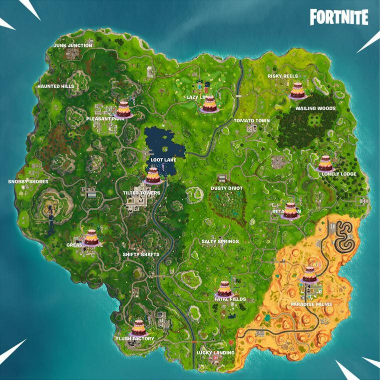 Fortnite All Birthday Cake Locations
 ’Fortnite’ Birthday Cake Locations How to plete the