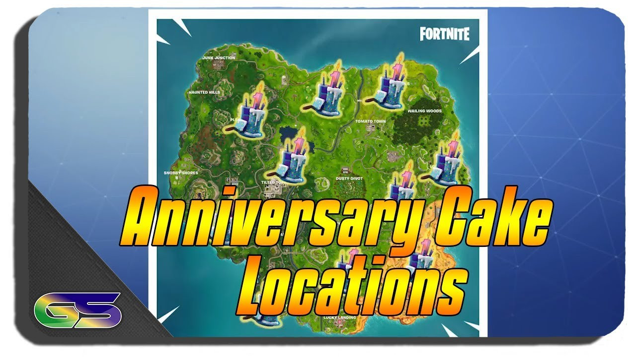 Fortnite All Birthday Cake Locations
 Fortnite PS4 All Birthday Cake Locations Ver 5 1