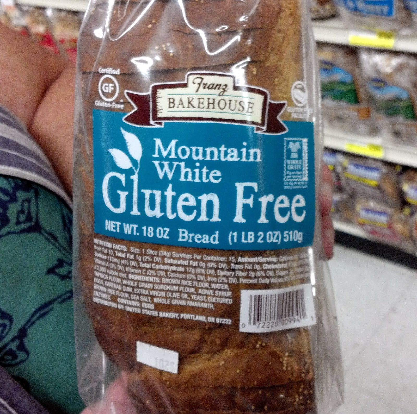 Franz Gluten Free Bread
 Franz 7 grain gluten free bread