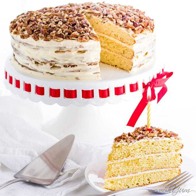 Free Birthday Dessert
 Vanilla Gluten Free Keto Birthday Cake Recipe Sugar Free