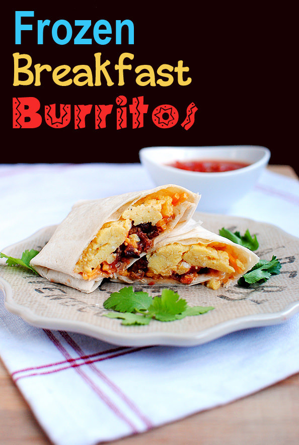 Freezable Breakfast Burritos
 Frozen Breakfast Burritos Iowa Girl Eats