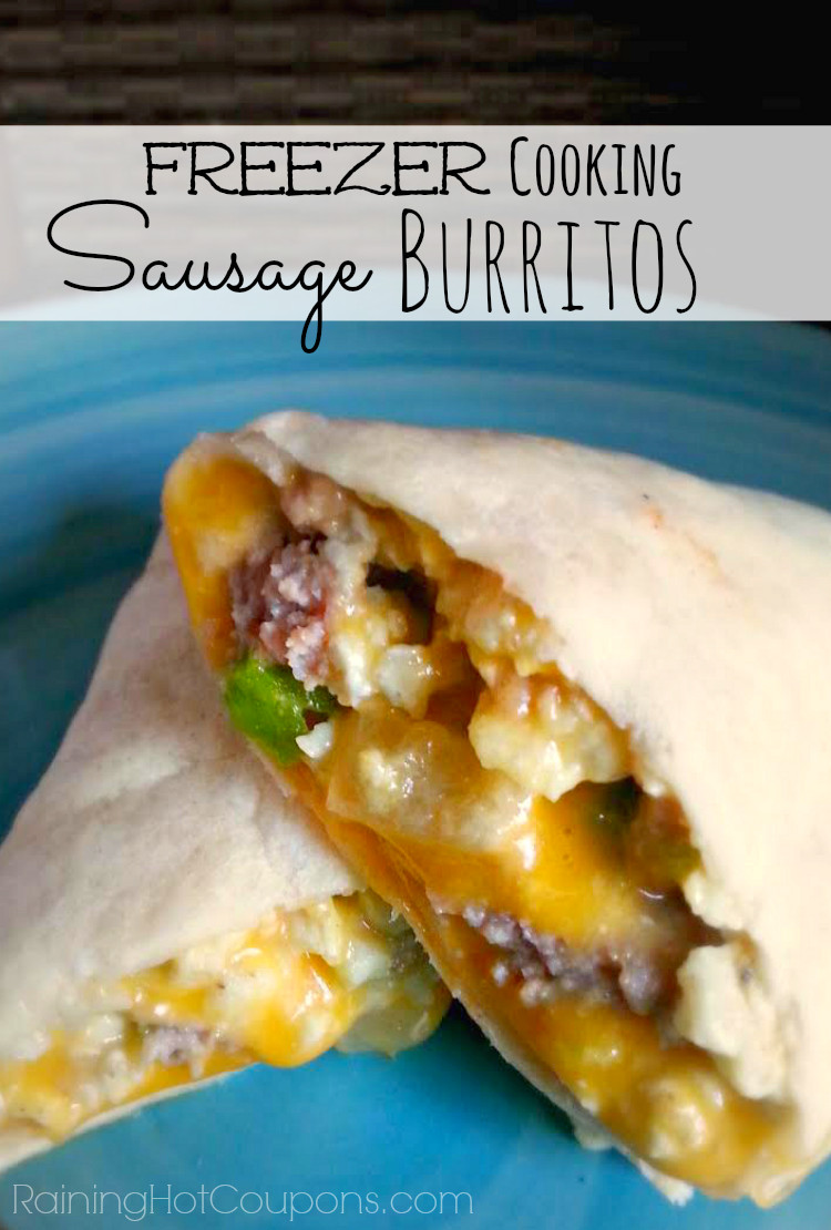 Freezable Breakfast Burritos
 Easy Sausage Breakfast Burritos Freezer Cooking Recipe