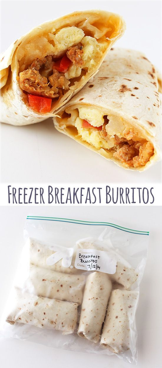 Freezable Breakfast Burritos
 Freezer Breakfast Burritos