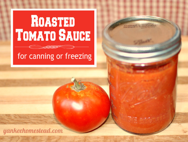 Freezing Tomato Sauce
 Roasted Tomato Sauce for Canning or Freezing Yankee