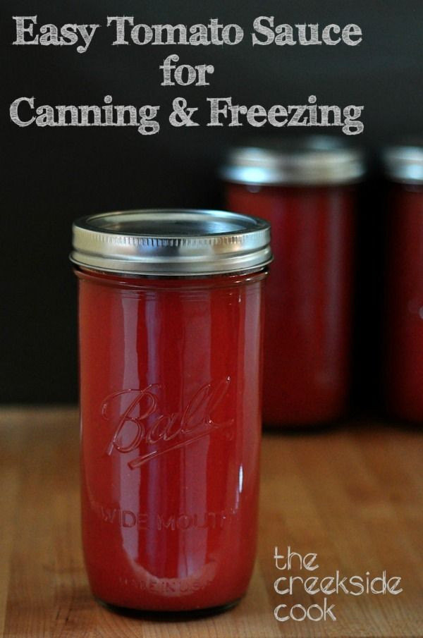Freezing Tomato Sauce
 17 best images about canning on Pinterest
