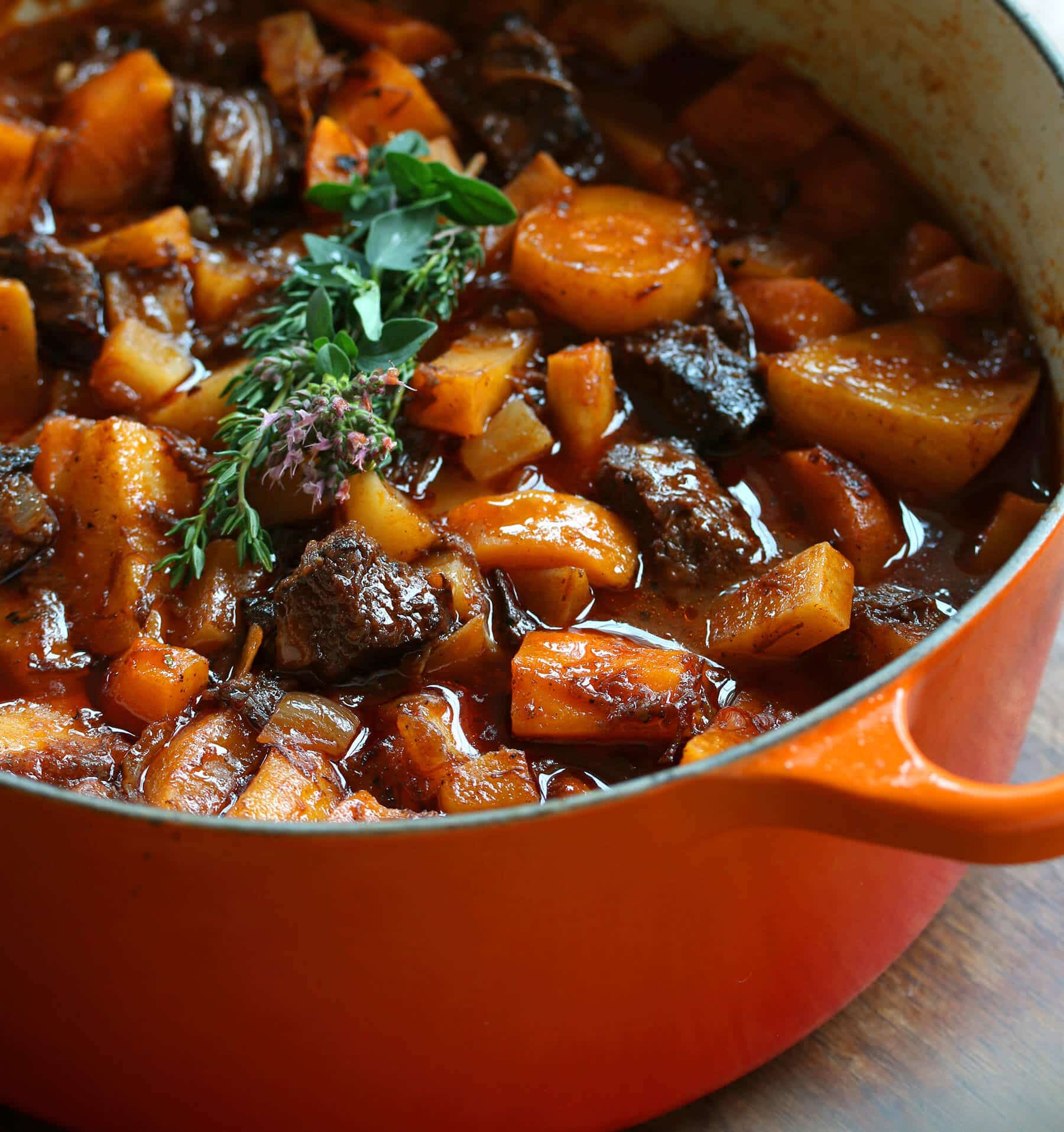 French Beef Stew
 French Beef Stew with Old fashioned Ve ables The