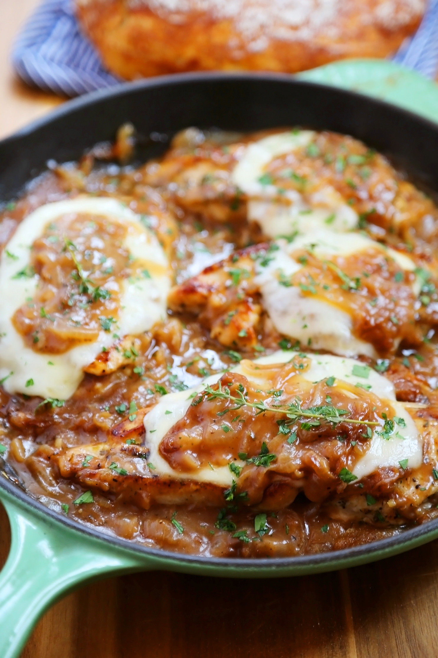 French Onion Chicken Skillet
 Skillet French ion Chicken