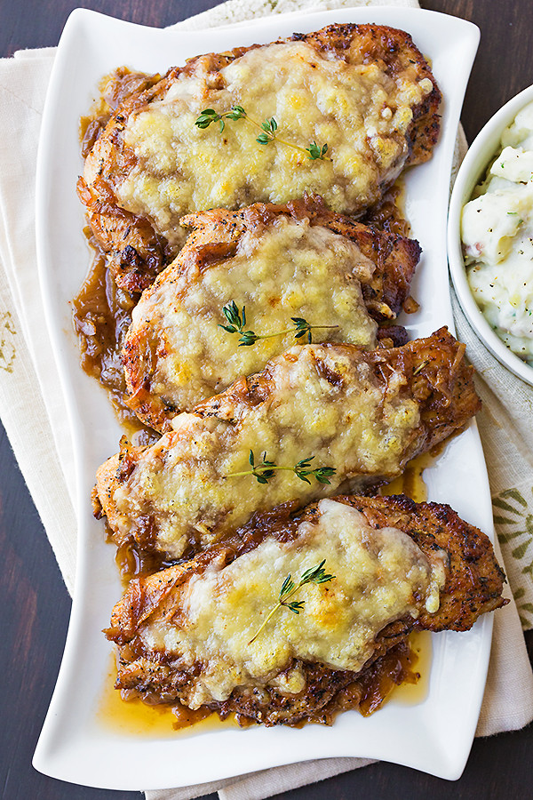 French Onion Chicken Skillet
 French ion Skillet Chicken