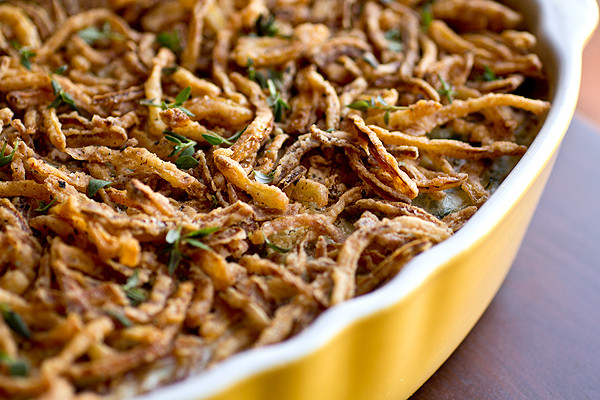 French Onion Green Bean Casserole
 green bean casserole with french fried onions