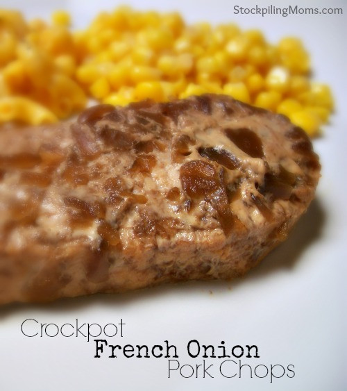 French Onion Pork Chops
 Crockpot French ion Pork Chops