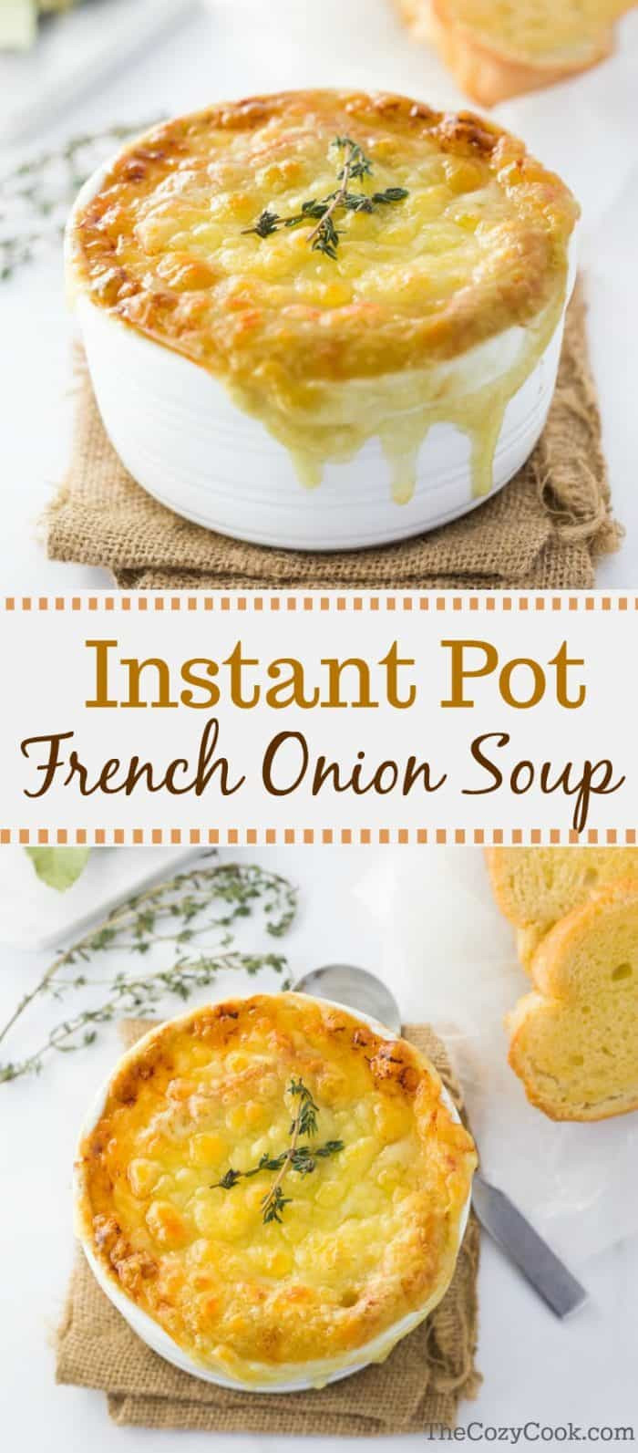 French Onion Soup Instant Pot
 Instant Pot French ion Soup The Cozy Cook