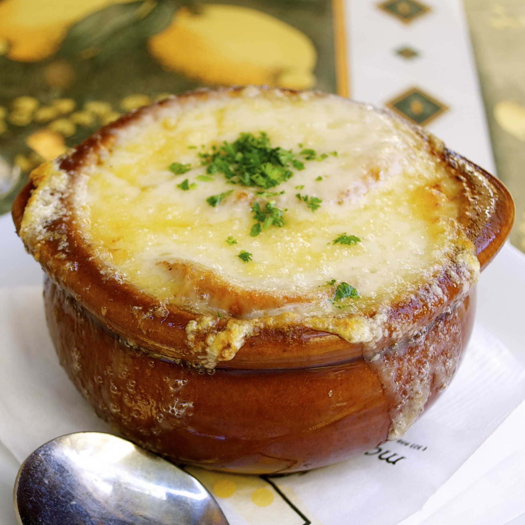 French Onion Soup
 Monsieur Marcel Ooh La La in La La Land Mama s Gotta Bake