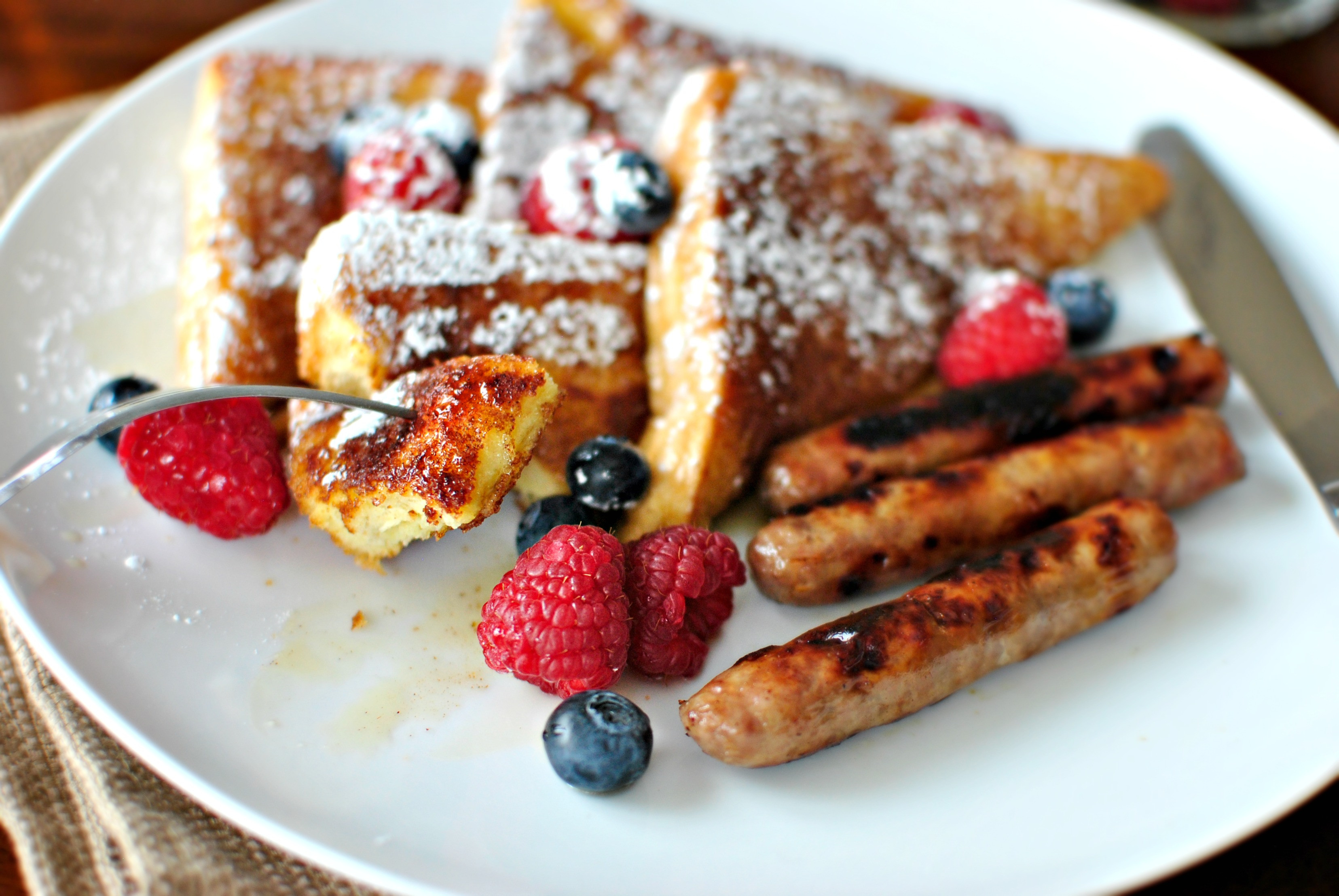 French Toast Breakfast
 Simply Scratch Cinnamon Sugar Crusted French Toast