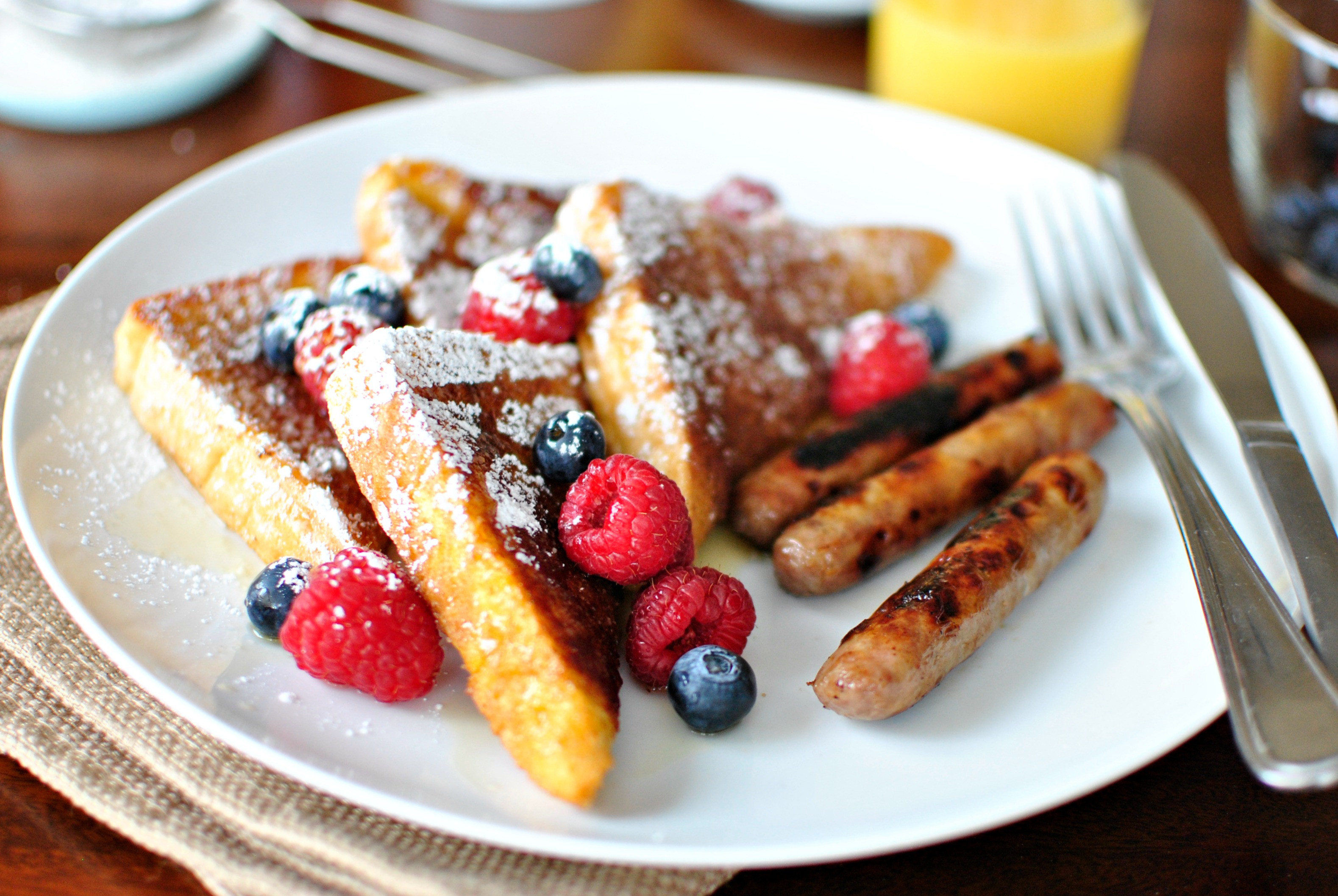 French Toast Breakfast
 Simply Scratch Cinnamon Sugar Crusted French Toast