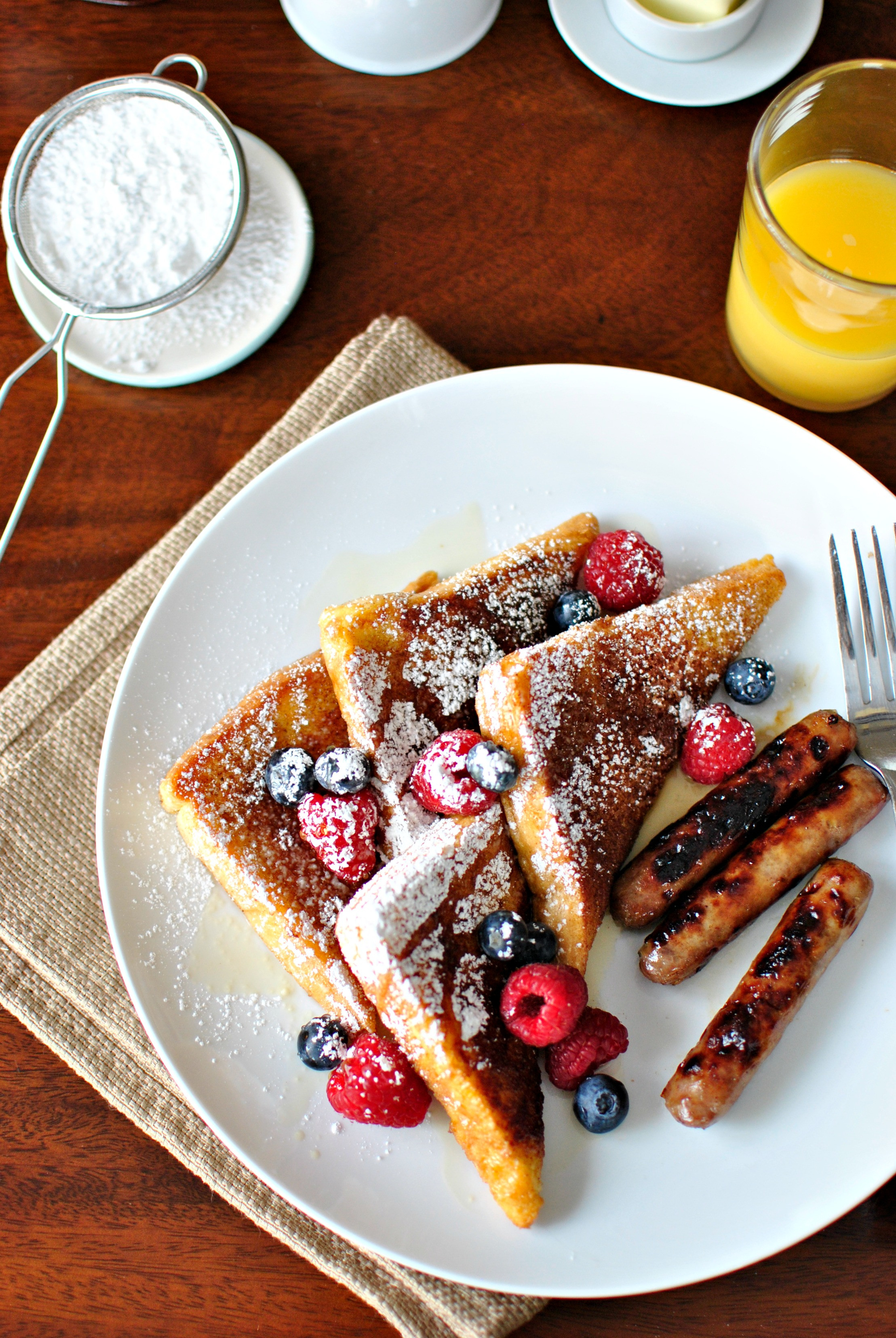 French Toast Breakfast
 Simply Scratch Cinnamon Sugar Crusted French Toast