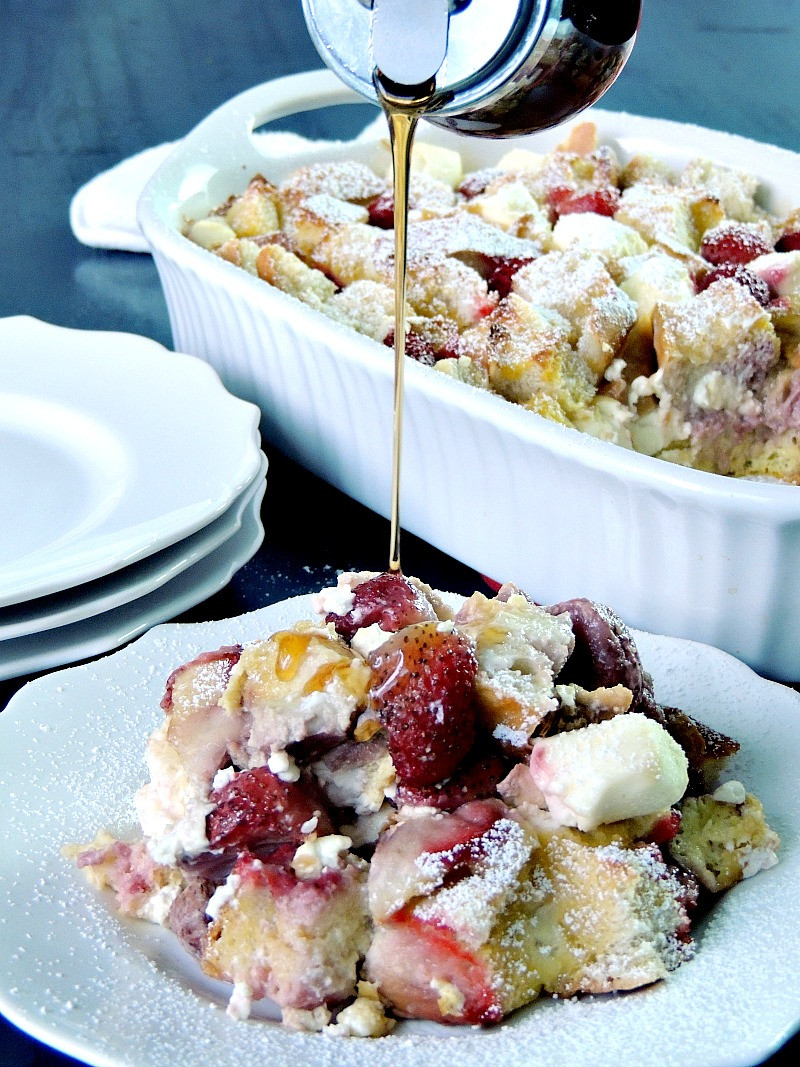 French Toast Casserole Cream Cheese
 Strawberries and Cream Cheese French Toast Casserole