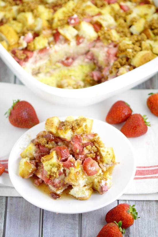 French Toast Casserole Cream Cheese
 Strawberry Cream Cheese French Toast Bake