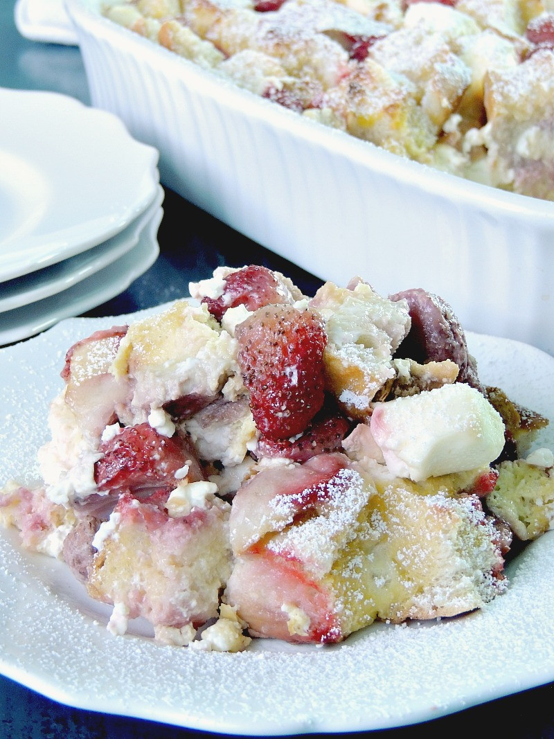 French Toast Casserole Cream Cheese
 Strawberries and Cream Cheese French Toast Casserole